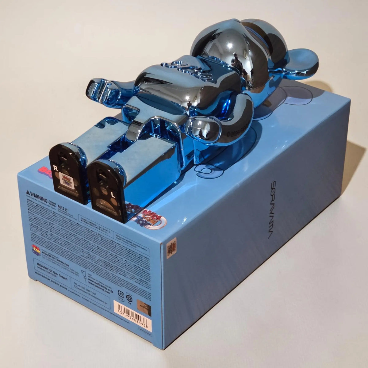 Bearbrick Hajime Sorayama Medicom Toy 30th Anniversary Model Blue 400% Echtheitsmerkmale