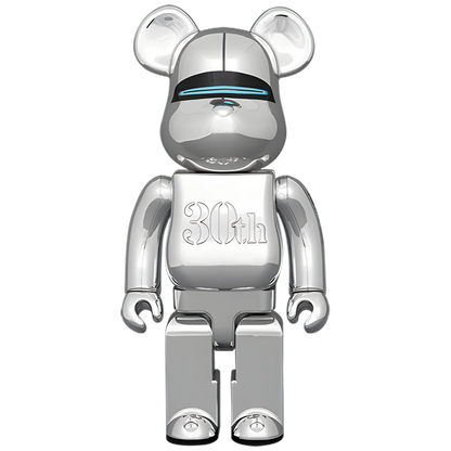 Bearbrick Hajime Sorayama Medicom Toy 30th Anniversary Model Silver 400% Herstellerbild 1
