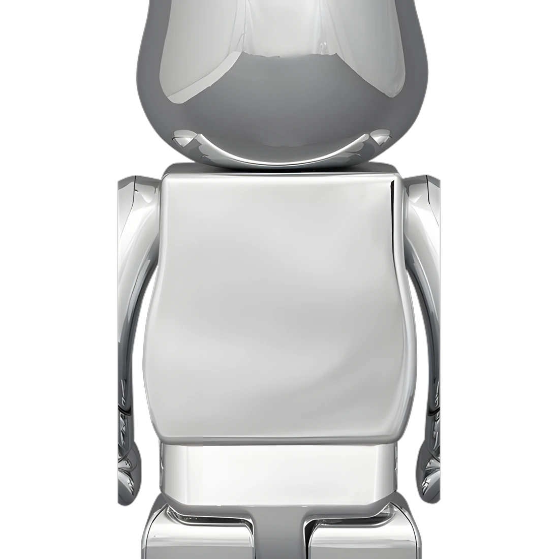Bearbrick Hajime Sorayama Medicom Toy 30th Anniversary Model Silver 400% Herstellerbild 2