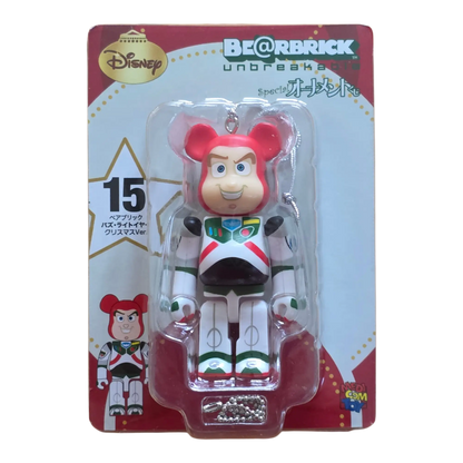 Bearbrick Happy Kuji 'Disney Special Ornament' (2011) - 15 Buzz Lightyear Christmas Version 100% in der Verpackung