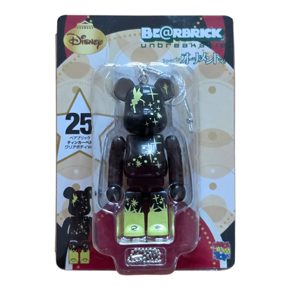 Bearbrick Happy Kuji 'Disney Special Ornament' (2011) - 25 Tinkerbell Clear Body Version 100% in der Verpackung