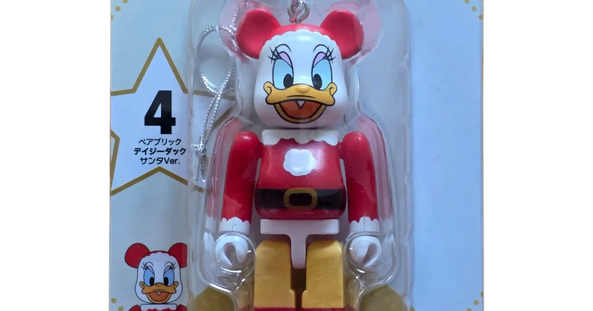 ＢＥ@ＲＢＲＩＣＫデズニークリスマスオーナメント BE@RBRICK Daisy Duck Santa Ornament 100% Edition