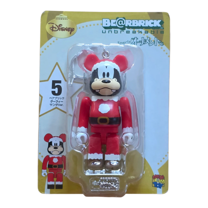 Bearbrick Happy Kuji 'Disney Special Ornament' (2011) - 5 Goofy Santa Version 100% in der Verpackung