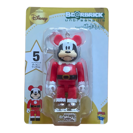 Bearbrick Happy Kuji 'Disney Special Ornament' (2011) - 5 Goofy Santa Version 100% in der Verpackung