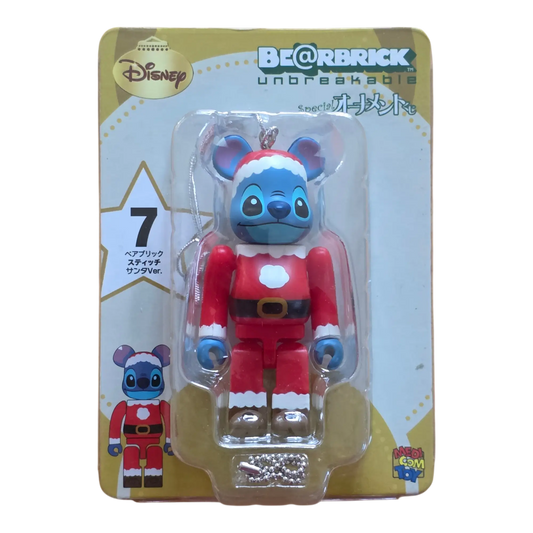 Bearbrick Happy Kuji 'Disney Special Ornament' (2011) - 7 Stitch Santa Version 100% in der Verpackung