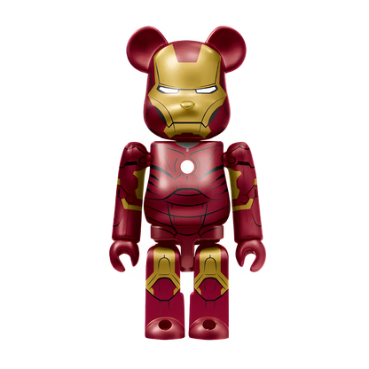 Bearbrick Happy Kuji "MARVEL Studios" - 1 Iron Man Mark 3 100% Herstellerbild
