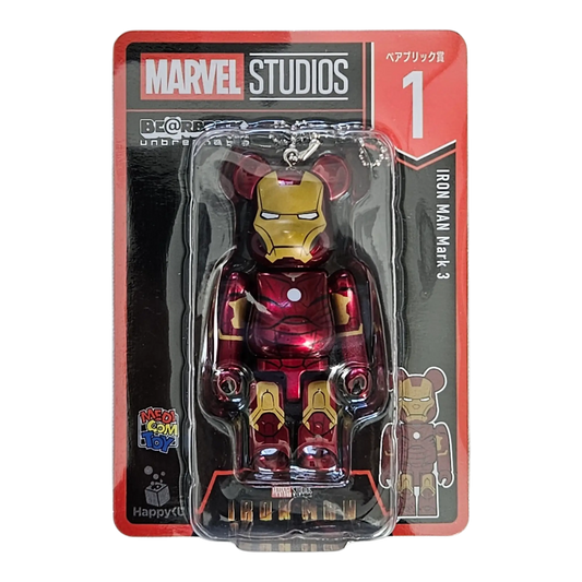 Bearbrick Happy Kuji "MARVEL Studios" - 1 Iron Man Mark 3 100% in der Verpackung