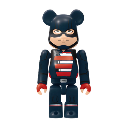 Bearbrick Happy Kuji "MARVEL Studios" - 18 U.S. Agent 100% Herstellerbild