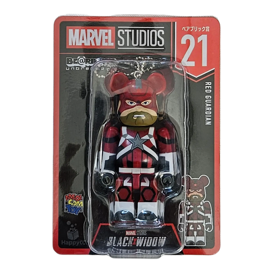 Bearbrick Happy Kuji "MARVEL Studios" - 21 Red Guardian 100% in der Verpackung