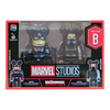 Bearbrick Happy Kuji "MARVEL Studios" - B: Captain America (Stealth Suit) & Winter Soldier 100% in der Verpackung
