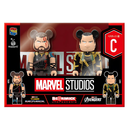 Bearbrick Happy Kuji "MARVEL Studios" - C: Thor & Loki 100% Herstellerbild 2