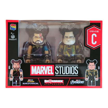 Bearbrick Happy Kuji "MARVEL Studios" - C: Thor & Loki 100% in der Verpackung