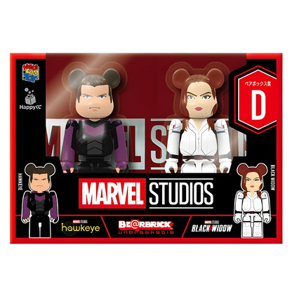 Bearbrick Happy Kuji "MARVEL Studios" - D: Hawkeye & Black Widow 100% Herstellerbild 2