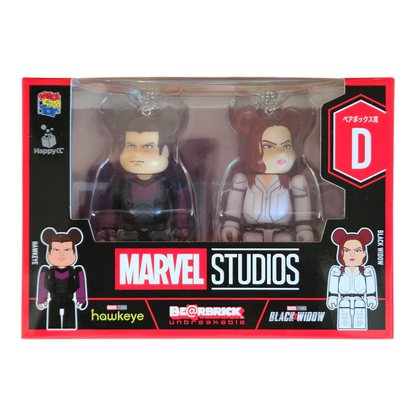 Bearbrick Happy Kuji "MARVEL Studios" - D: Hawkeye & Black Widow 100% in der Verpackung