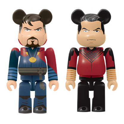 Bearbrick Happy Kuji "MARVEL Studios" - F: Doctor Strange & Shang-Chi 100% Herstellerbild 1
