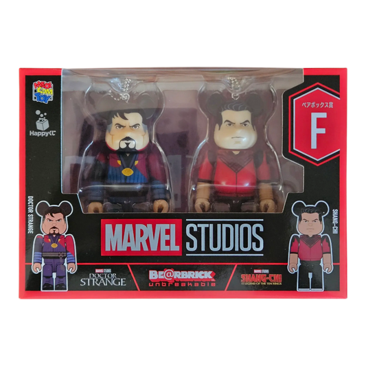 Bearbrick Happy Kuji "MARVEL Studios" - F: Doctor Strange & Shang-Chi 100% in der Verpackung