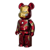 Bearbrick Happy Kuji "MARVEL Studios" - SP: Iron Man Mark 46 400% schräg