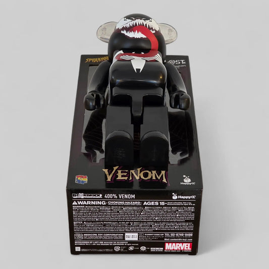 Bearbrick Happy Kuji "Spider-Man" (2022) – L@ST Venom 400% mit Verpackung