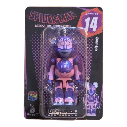 Bearbrick Happy Kuji "Spider-Man: Spider-Verse" 14: Spider-Byte 100% Verpackung Vorderseite