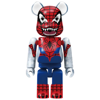 Bearbrick Happy Kuji "Spider-Man: Spider-Verse" 15: Spider-Rex 100% Herstellerbild