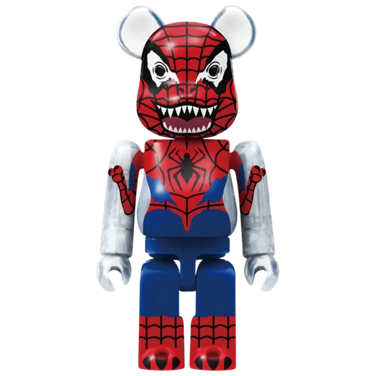 Bearbrick Happy Kuji "Spider-Man: Spider-Verse" 15: Spider-Rex 100% Herstellerbild