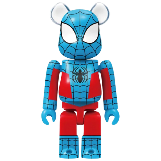 Bearbrick Happy Kuji "Spider-Man: Spider-Verse" 18: Web-Man 100% Herstellerbild