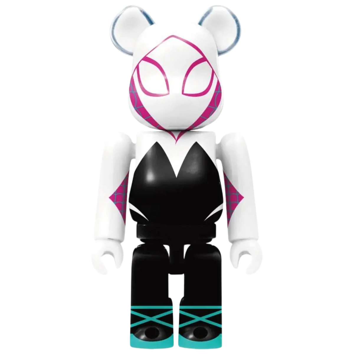 Bearbrick Happy Kuji "Spider-Man: Spider-Verse" 2: Spider-Gwen [Type-B] 100% Herstellerbild