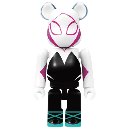 Bearbrick Happy Kuji "Spider-Man: Spider-Verse" 2: Spider-Gwen [Type-B] 100% Herstellerbild