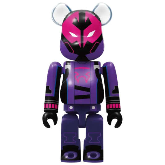 Bearbrick Happy Kuji "Spider-Man: Spider-Verse" 25: Prowler Miles G. Morales 100% Herstellerbild