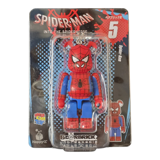 Bearbrick Happy Kuji "Spider-Man: Spider-Verse" 5: Spider-Ham 100% Verpackung Vorderseite