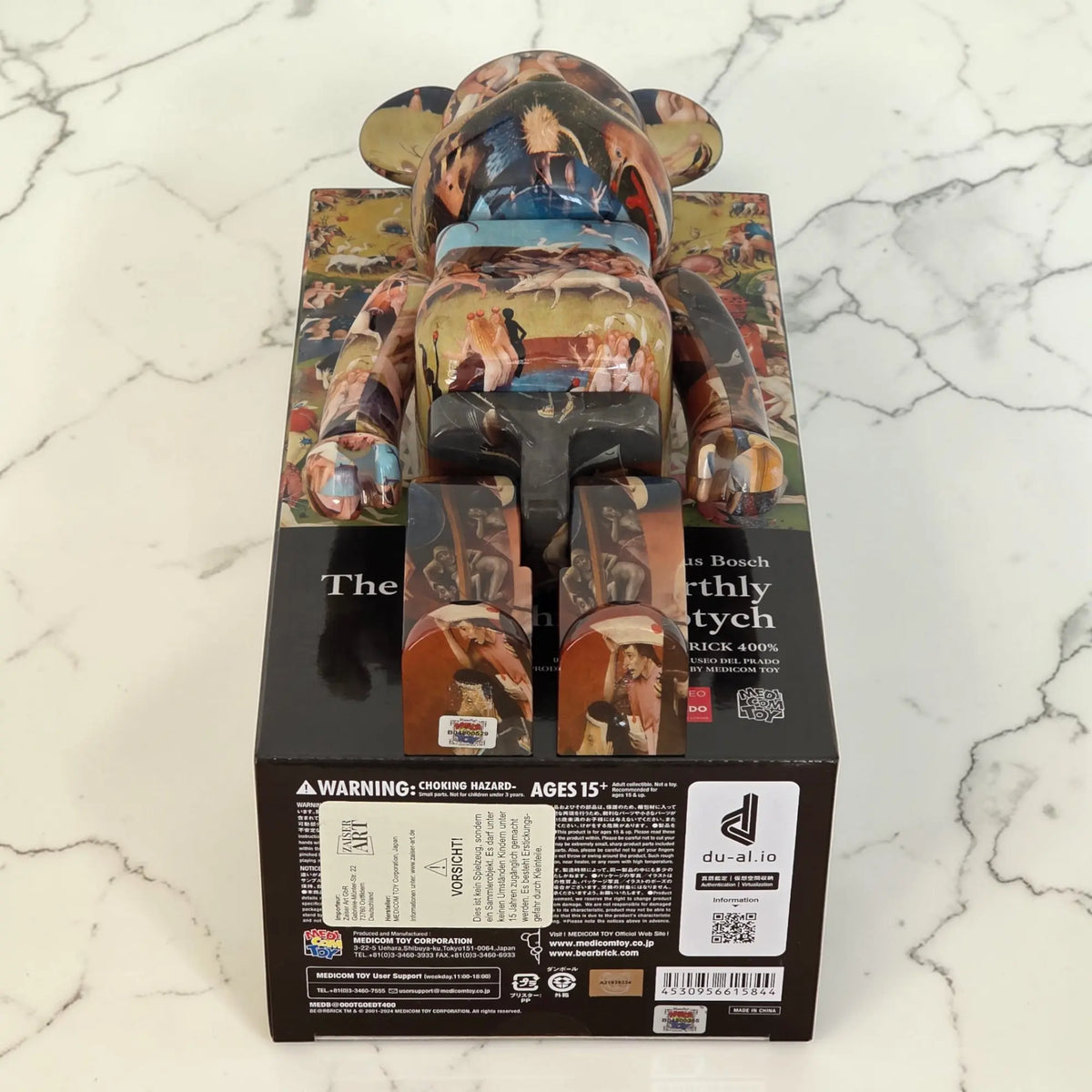 Bearbrick Hieronymus Bosch "The Garden of Earthly Delights" [Museo del Prado] 400% Echtheitsmerkmale