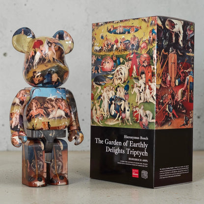 Bearbrick Hieronymus Bosch "The Garden of Earthly Delights" [Museo del Prado] 400% mit Verpackung