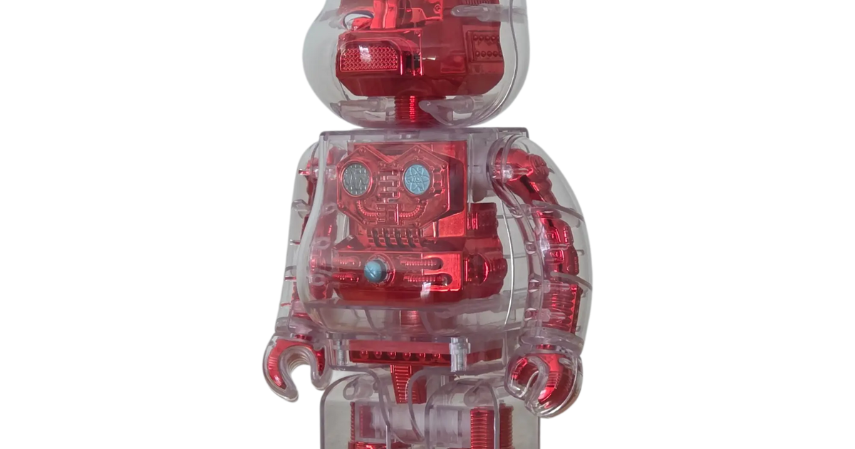 BE@RBRICK H×S Hirota Saigansho Metallic Red 400% | MyBearBrick.de