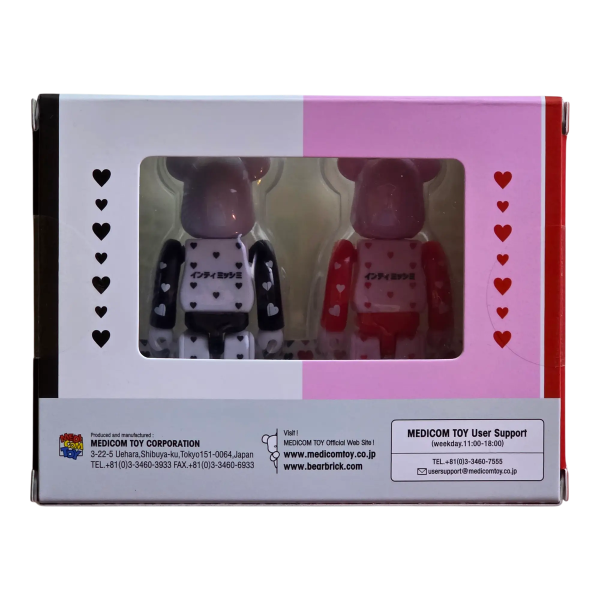 Bearbrick Intimissimi 2er-Set 100% Verpackungsrückseite