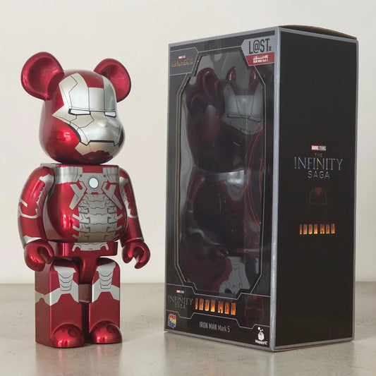 Bearbrick Iron Man – L@ST Iron Man Mark 5 400% mit Verpackung