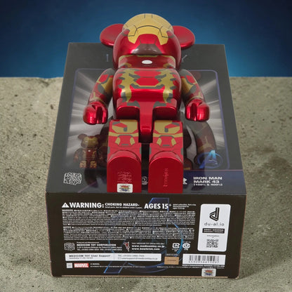 Bearbrick Iron Man Mark 43 [The Infinity Saga] 100%+400% Echtheitsmerkmale