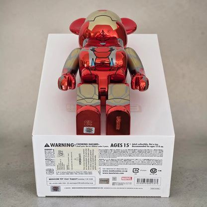 Bearbrick Iron Man Mark 85 Chrome Version 100%+400% Echtheitsmerkmale