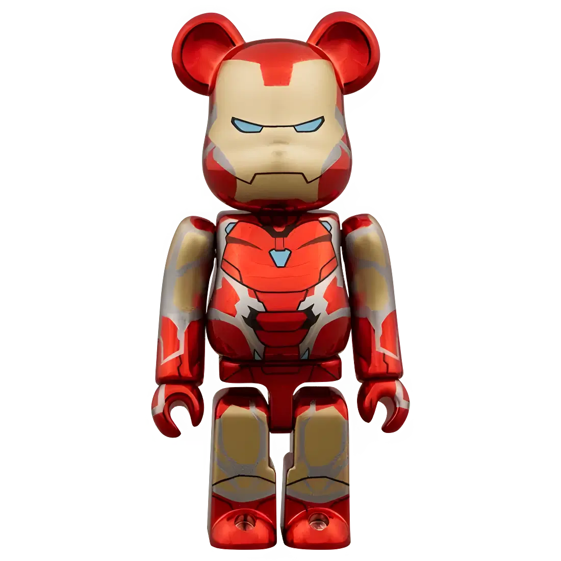 Bearbrick Iron Man Mark 85 Chrome Version 100%+400% Herstellerbild 2