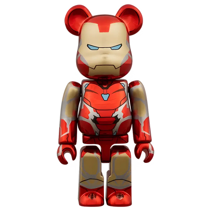 Bearbrick Iron Man Mark 85 Chrome Version 100%+400% Herstellerbild 2
