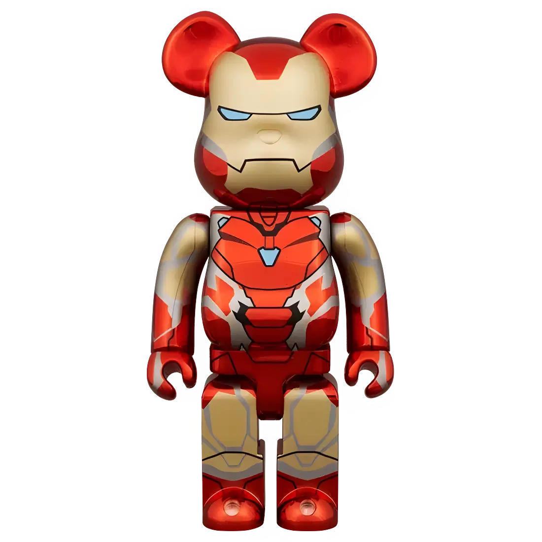 Bearbrick Iron Man Mark 85 Chrome Version 100%+400% Herstellerbild 3