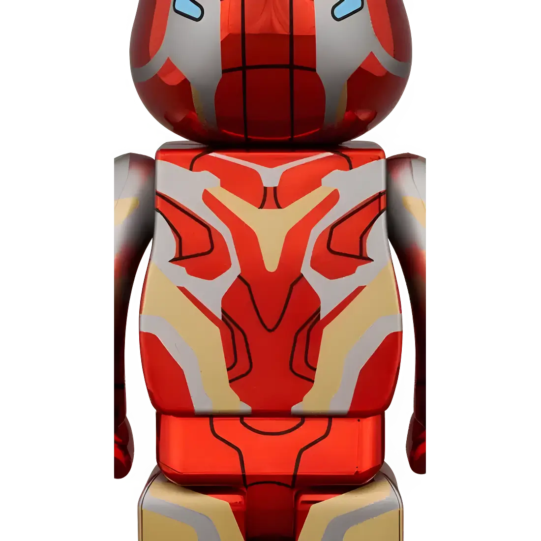 Bearbrick Iron Man Mark 85 Chrome Version 100%+400% Herstellerbild 4