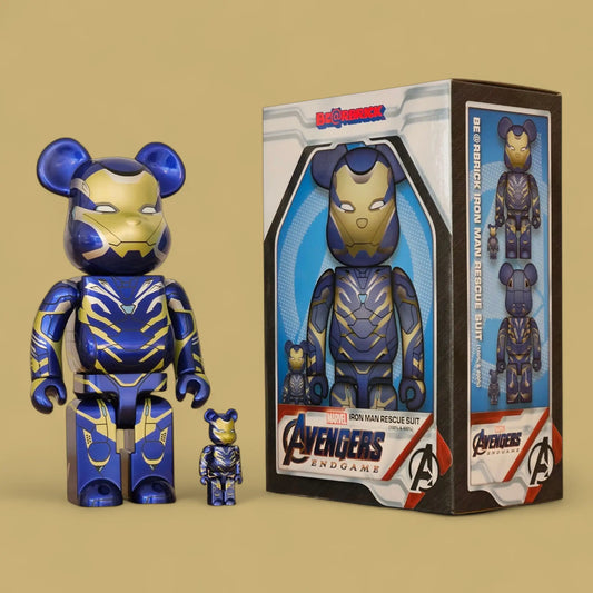 Bearbrick Iron Man Rescue Suit [Avengers: Endgame] 100%+400% mit Verpackung
