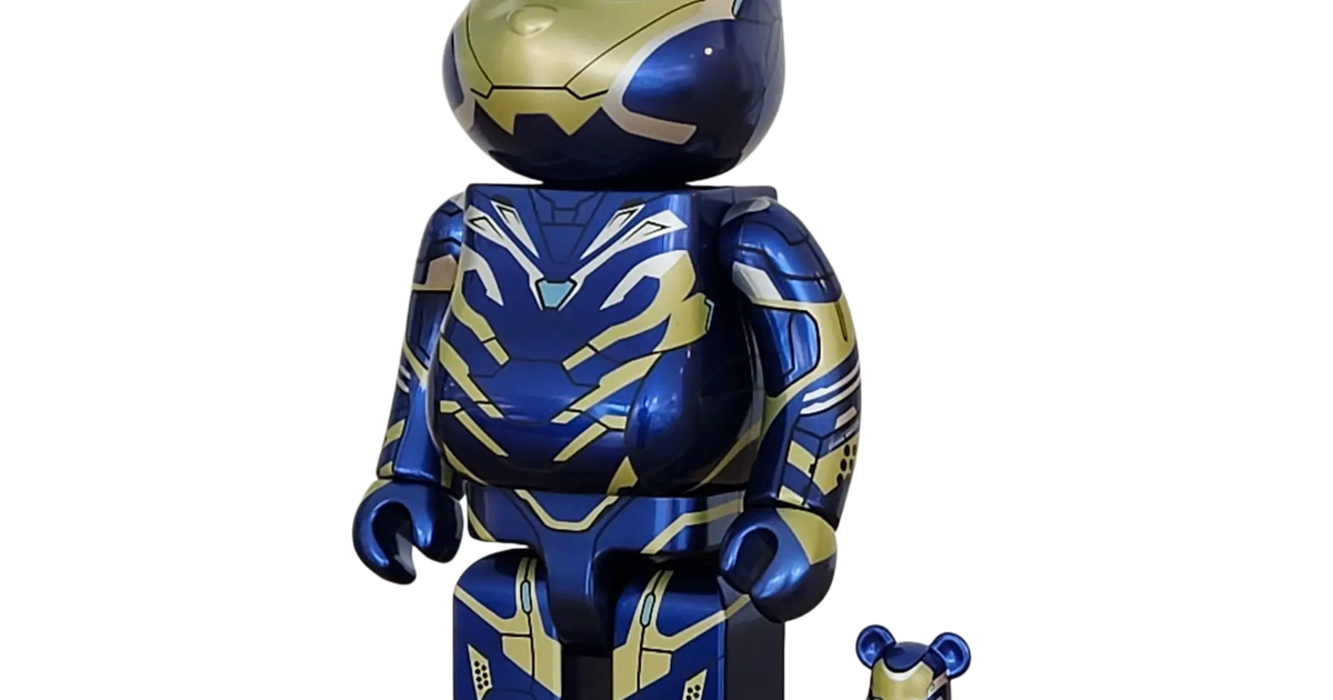 BE@RBRICK IRON MAN RESCUE SUIT 100％ 400％ BE@RBRICK Iron Man Rescue Suit [Avengers: Endgame] 100%+400%