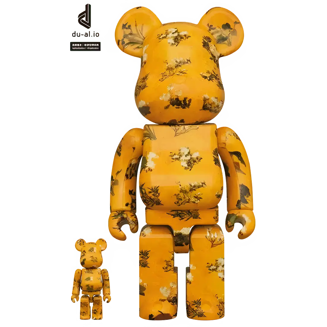 Bearbrick Ito Jakuchu Hundred Flowers Fusuma Kotohira-gu Shrine 100%+400% Herstellerbild 1