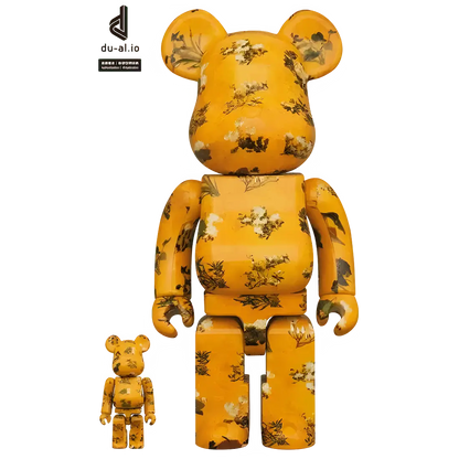 Bearbrick Ito Jakuchu Hundred Flowers Fusuma Kotohira-gu Shrine 100%+400% Herstellerbild 1