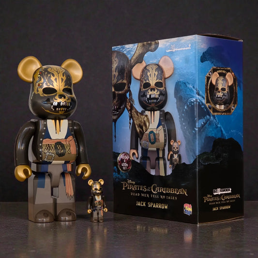 Bearbrick Jack Sparrow [Pirates of the Caribbean: Dead Men Tell No Tales Version] 100%+400% mit Verpackung
