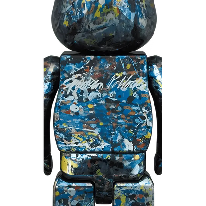 BE@RBRICK Jackson Pollock Studio Chrome Version 100%+400%
