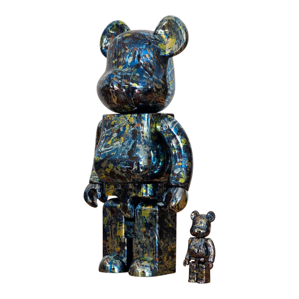 コレクション MY FIRST BE@RBRICK B@BY Jackson Pollock BE@RBRICK Jackson Pollock Studio Chrome Version 100%+400%