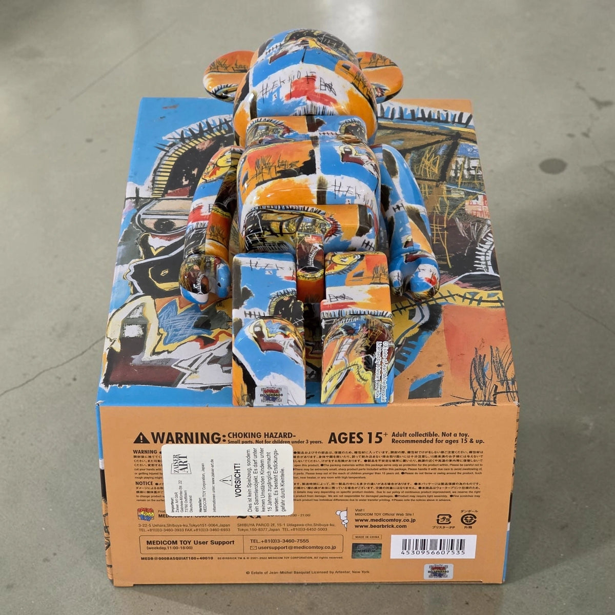Bearbrick Jean-Michel Basquiat #10 100%+400% Echtheitsmerkmale