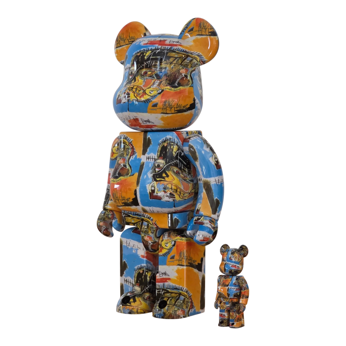 Bearbrick Jean-Michel Basquiat #10 100%+400% schräg